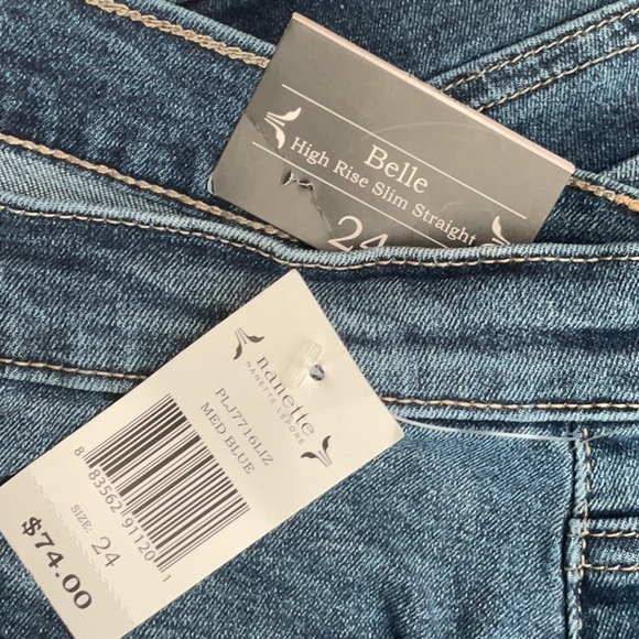 Nanette Belle Slim Straight Jeans - Picture 10 of 13